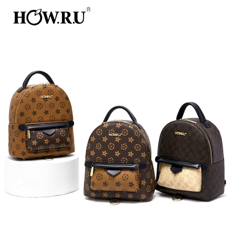 How.R.U Original Backpack Leather For Women Medium