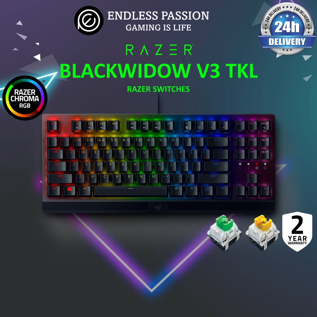 Razer Blackwidow V3 Tenkeyless Mechanical Gaming Keyboard Shopee