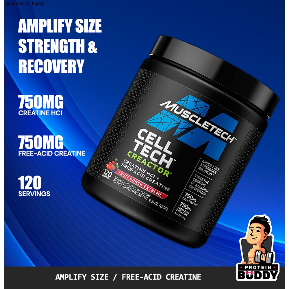 Creatine Powder / MuscleTech CellTech Creactor / Creatine HCl Formula