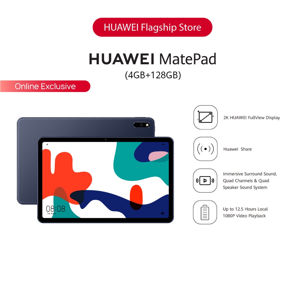 HUAWEI MatePad 10.4" Tablet 2K FullView Display 4GB+64GB/128GB