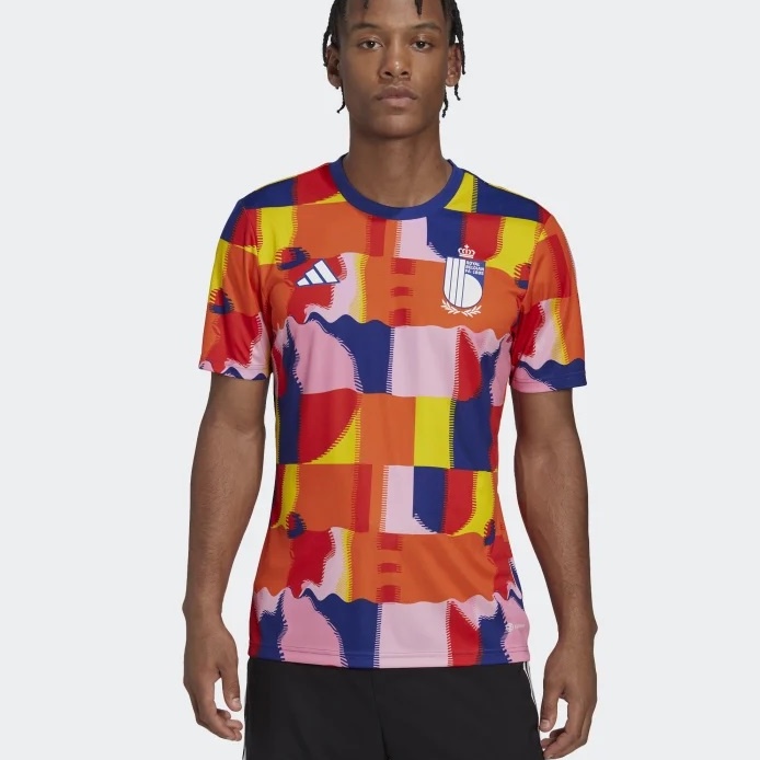 Adidas Belgium Pre-Match Jersey World Cup 2022 HE1445- Slim fit ...