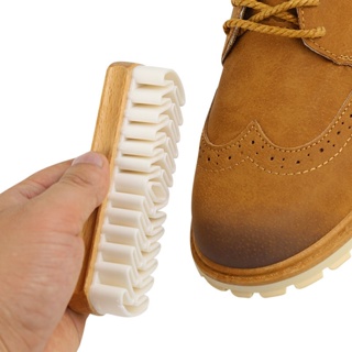 Leather Shoe Polish Brush Shoe Brush Cleaning Scrubber Brush For Suede Nubuck Material Boots White Rubber Crepe Cleaning Tools #3