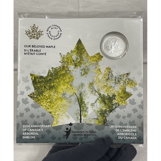 2021 Canadian Arboreal Logo 25th Anniversary 1/4oz Maple Leaf Silver Coin