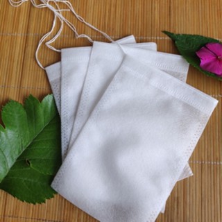 100Pcs/Lot Teabags Empty Scented Tea Bags With String Heal Seal Filter Paper Disposable Tea Filter Bags Empty Cotton Drawstring Seal Filter Tea Bags for Loose Leaf Teal
