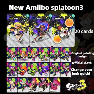 Newest Amiibo Splatoon 3 Characters Costume Props Card Splatoon 1 2 3 Linkage NfC Card Props Accessories For Nintendo Switch