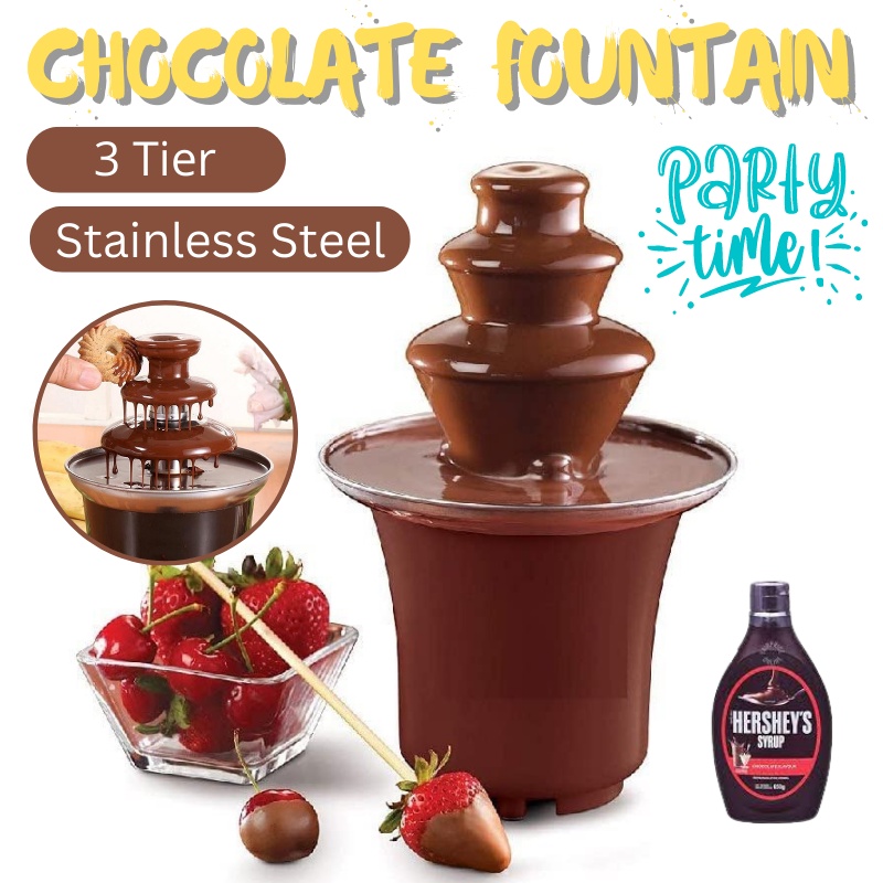 [SG] Imp House Three Layer Chocolate Fountain Chocolate Melt Fondue