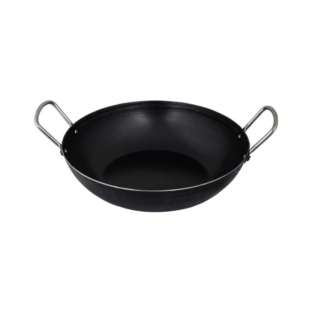 Traditional Iron Kadhai Deep Bottom Kadai / Fry Pan / Frying Kadhai