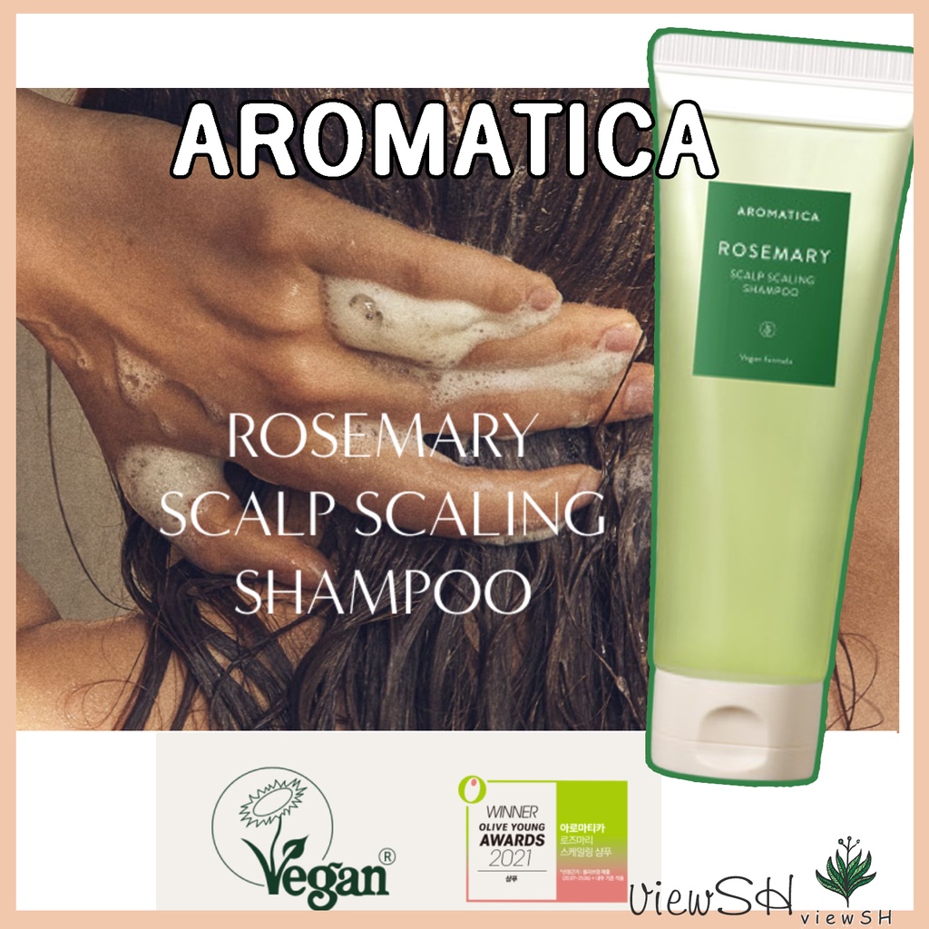 [AROMATICA] Rosemary Scalp Scaling Shampoo 180ml, Hairloss Shampoo