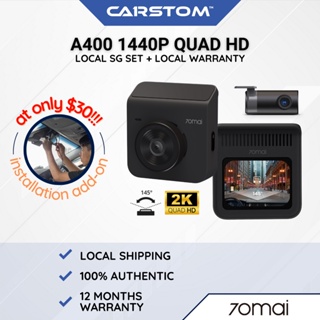 SG Instock 70Mai A400 International Ver Dash Cam Car Recorder Dashcam Dashboard Camera 70 MAI Car Cameras Front and Rear