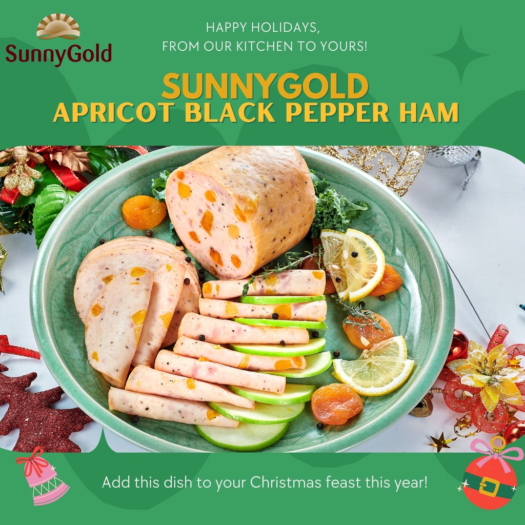 SunnyGold Apricot Black Pepper Ham 1kg (Halal) Shopee Singapore