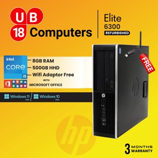 Hp Desktop Elite 6200 i5/ Win 10Pro/ MS Office (Free WiFi Adaptor)