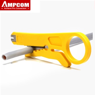 AMPCOM 3PCS Mini Portable Wire Stripper Cutter Impact Punch Down Tool 110 Blade for Network Wire Cable