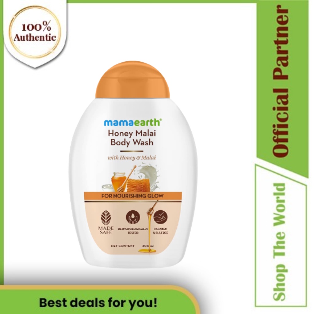 Mamaearth Nourishing Glow Honey Malai Body Wash 300 ml Shopee Singapore