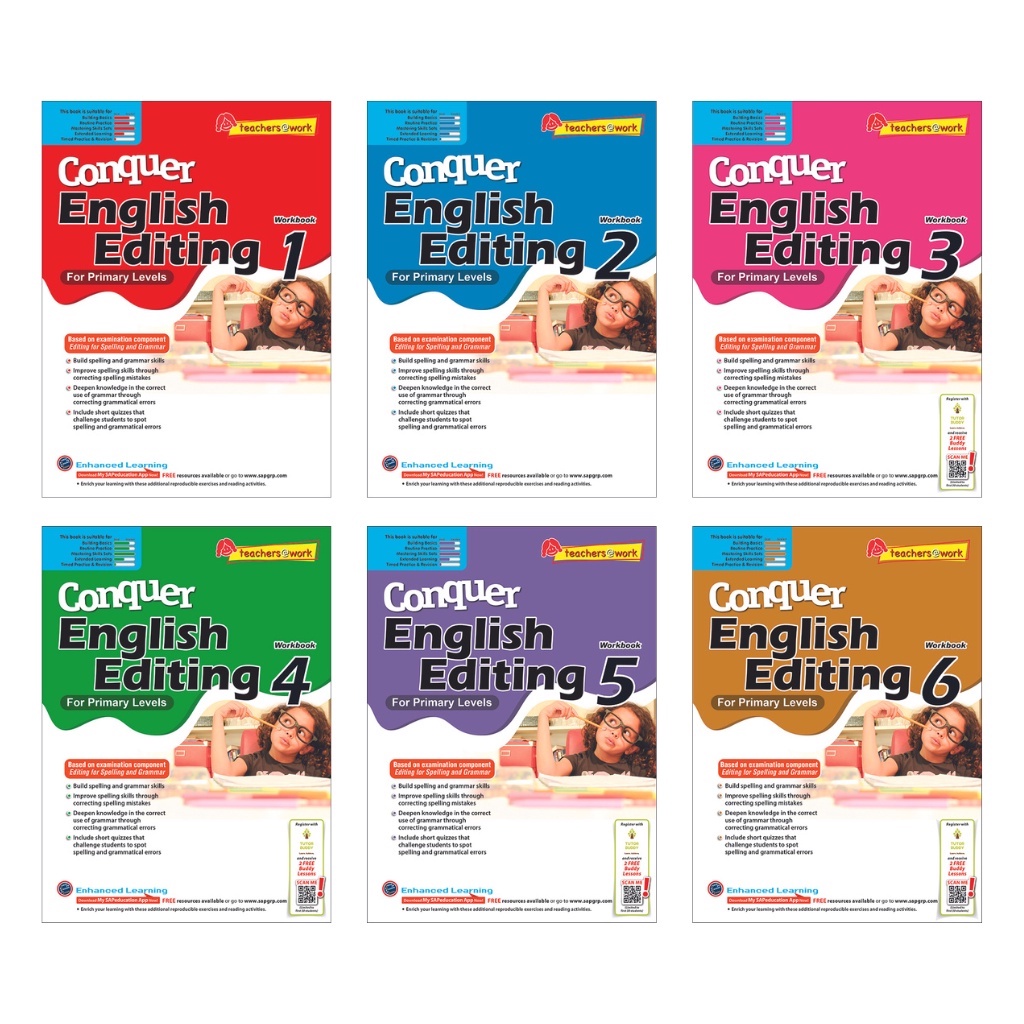 Conquer English Editing For Primary Levels Workbook 1 6 Primary 