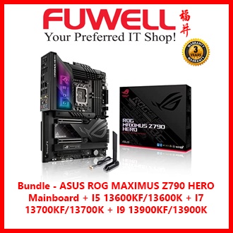 Bundle - ASUS ROG MAXIMUS Z790 HERO Mainboard + I5 13600KF/13600K + I7 13700KF/13700K + I9 13900KF/13900K
