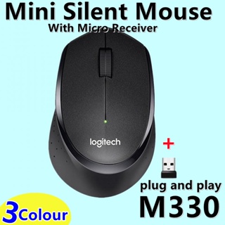 【24H Shipping】M330 Wireless Silent Mouse 1600 DPI 2.4GHz With USB Receiver Optical Mice
