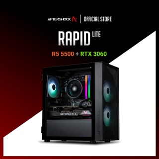 AFTERSHOCK Rapid Lite | AMD Ryzen 5 5500 + RTX 3060 | 16GB RAM | 512GB SSD | 650W PSU *Shopee Special*