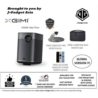 XGIMI HALO+ PLUS SMART PROJECTOR C/W FREE DESKTOP PRO STAND & CARRYING BAG (1 YEAR LOCAL WARRANTY) - GLOBAL VERSION !