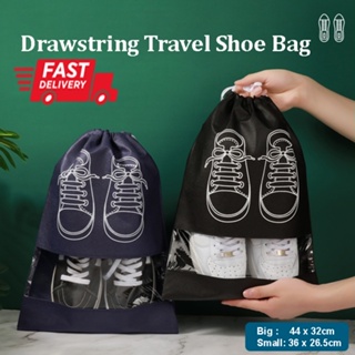 [SG Seller] Travel Reusable Eco Shoe Storage Bag Organizer Dust-Free Drawstring Bag