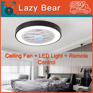 LED Ceiling Fan Light/ Round Ceiling Light with Fan/ Remote Control