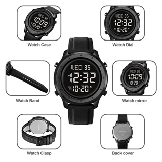 Skmei Men's Digital Sports Watch Fashion LED Light Countdown Multifunction Waterproof Wristwatch Original Brand Military Dual Time #2