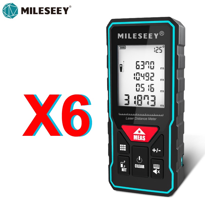 Mileseey X6 40M Digital Laser Distance Meter with Angle Measure