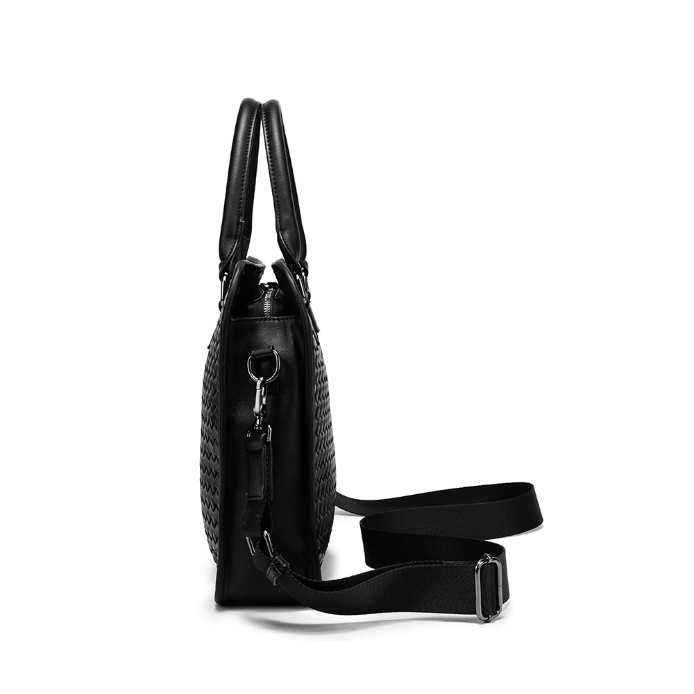【男士商务编织公文包】Men's Portable Woven Bag 2022 New Style Business Men's Bag Korean Version Briefcase