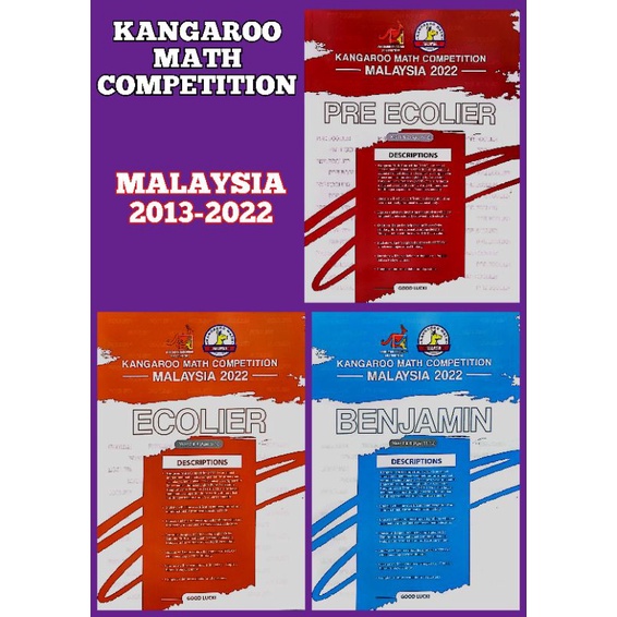 KANGAROO INTERNATIONAL MATHEMATICS PAST COMPETITIONS 20132022