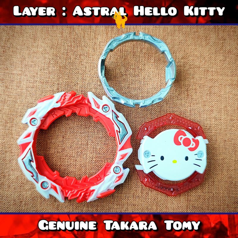 Layer Astral Hello Kitty Beyblade Takara Tomy with tool. Layer