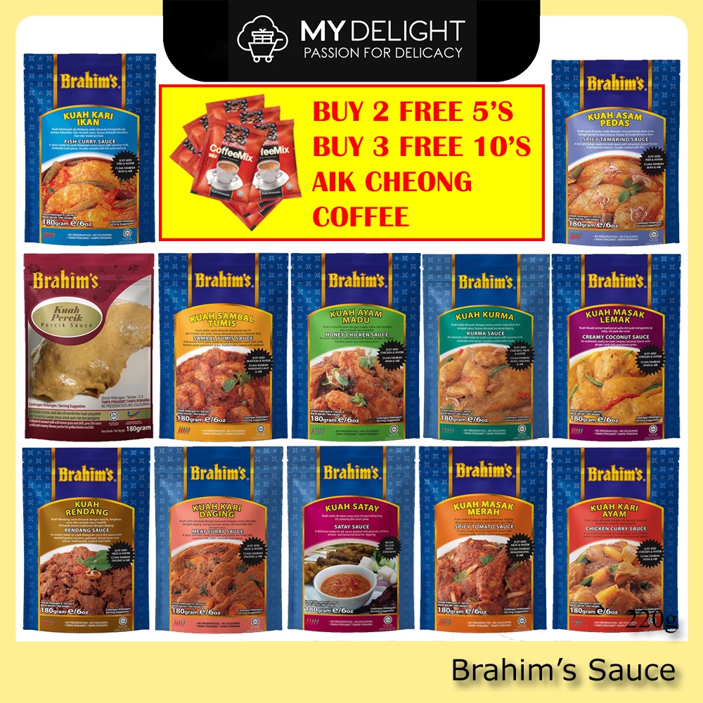 Brahim Brahims Rendang Satay Spicy Tomato Percik Kurma Creamy Coconut ...