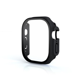 Ultra Thin Hard PC Case Tempered Glass Screen Protector Protective Cover for Apple Watch Ultra 49mm #2