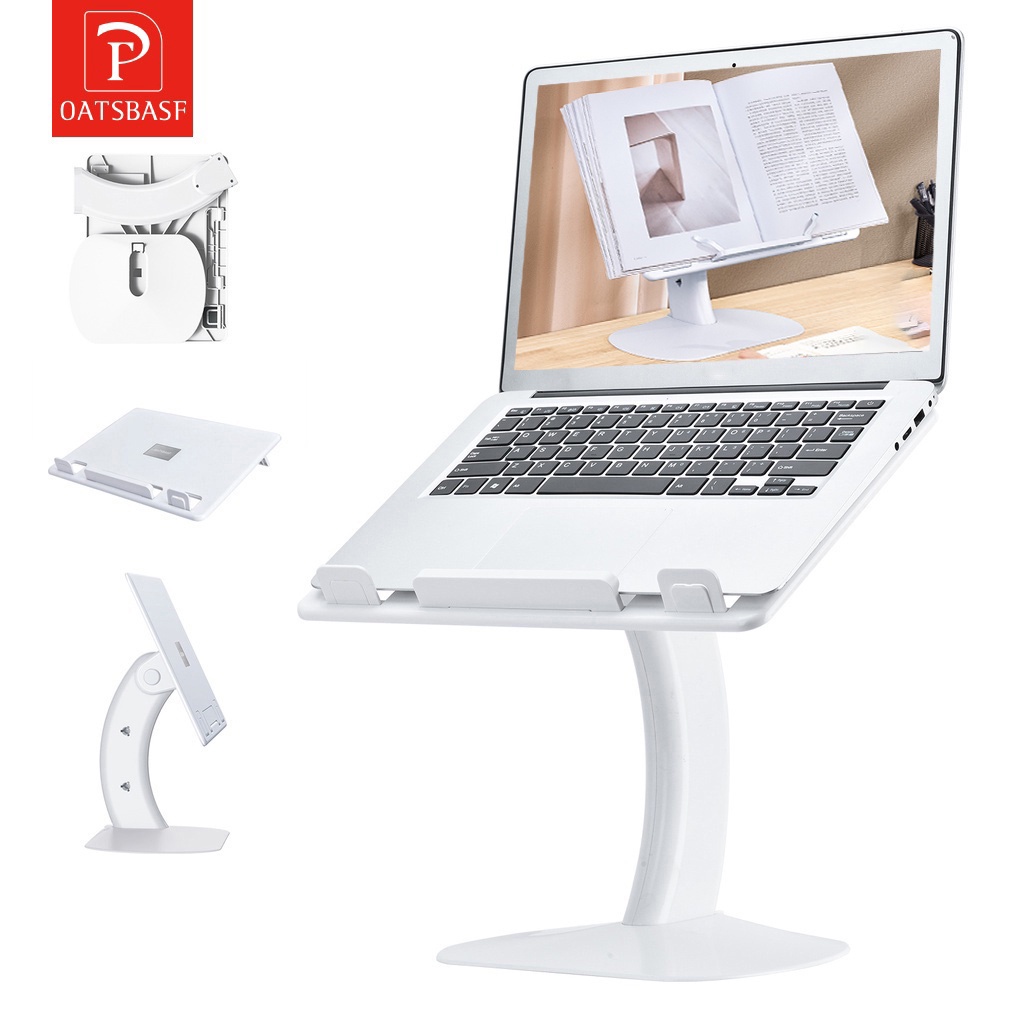 OATSBASF Portable Laptop Stand Desk Adjustable Reading Folding Table ...