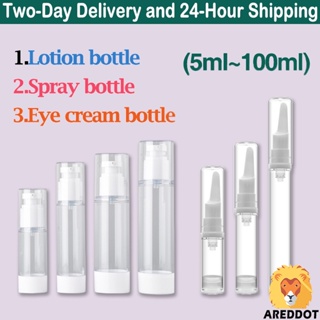 [SG Stock]Vacuum Bottle Empty Tube Portable Travel Transparent Plastic Lotion Perfume Atomizer Empty Spray Bottle