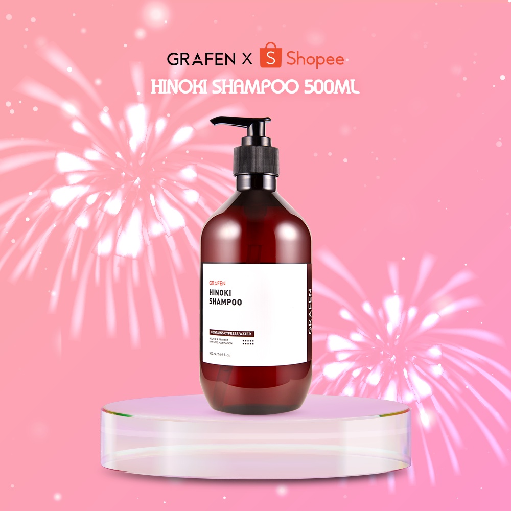 [GRAFEN] Hinoki Shampoo 500ml [For Oily & Sensitive Scalp, Jeju Cypress