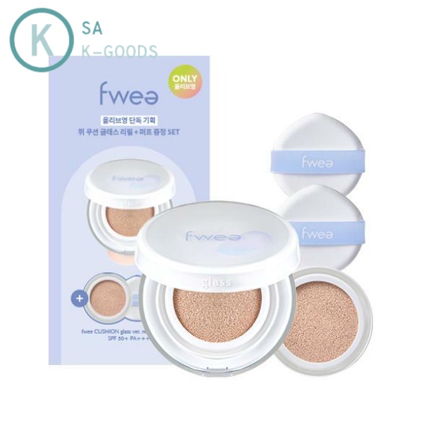 [Fwee] Cushion Glass (Refill+Extra Puff 2EA Included) SPF50+/PA