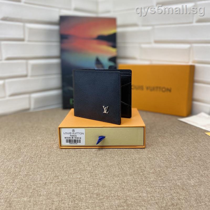 [K] LV Hot Style The Wallet A Cult By Embossing Cross Lines Fashion Joker Classic Elegant Durable Practical Temperament