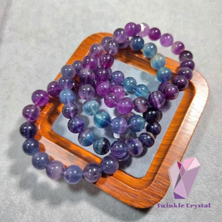 Image of thu nhỏ Twinkle Crystal High Quality  Blue Purple Fluorite Bracelet #1