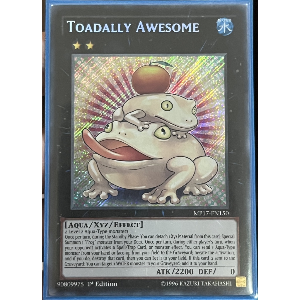 [Yugioh Card] [Yugioh Card] Toadally Awesome Card MP17EN150 Secret