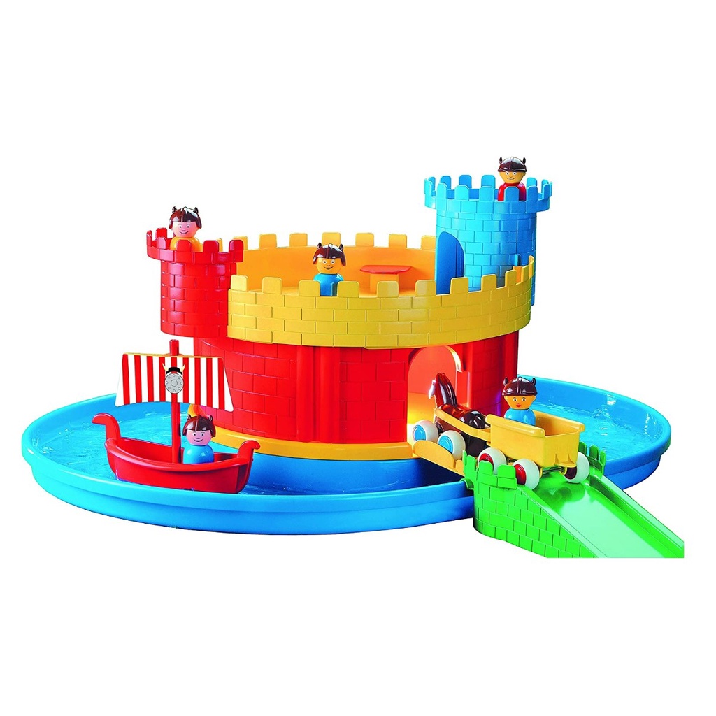 Viking Toys Castle with Moat Kids Playset with ramp and drawbridge