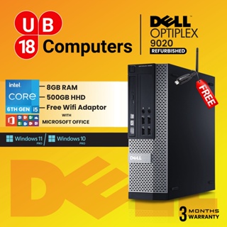 Dell Desktop Optiplex 9020 Mini i5 8GB RAM 500GB HDD Win 10 PRO MS Office (Free WiFi Adaptor)