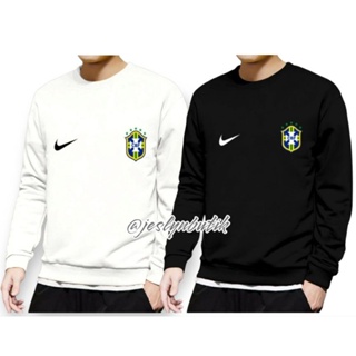 PRIA Crewneck sweater Men's Long Sleeve Shirt Brazil World Cup Edition T-Shirt Cool Distro