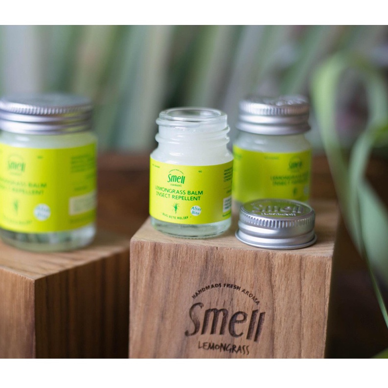SMELL LEMONGRASS Balm Insect Repellent, Bug Bite Relief (15g/40g) Shopee