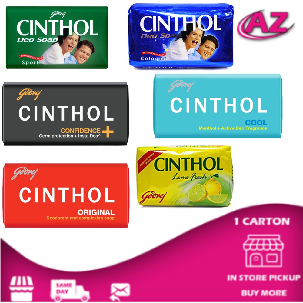 Cinthol Deo Soap Sport Deo Soap Cologne Deo Soap Lemon Fresh (125g