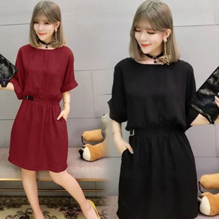 Dresses 2023 Summer New Women Rench Skirt Popular Western Fat Sister Fashion Age Reduction Midi Dress
