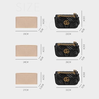 Image of thu nhỏ [Liner Bag] Size Can Be Customized Bag Internal Support Type In Organizer Storage Bag.suitable For gucci marmont Liner Lining Large Medium Small Separate Tidy-Up #2