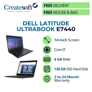 [FREE DELIVERY] Refurbished Dell Latitude E7440 14 inch Ultrabook  i7-4th Gen / 8GB / 128SSD [with warranty]