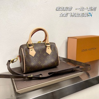 LV Women's Bag Speedy Pillow Bag Brown Fashion 85 Versatile 1** Size: 20cm #0