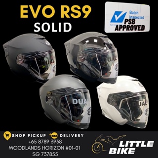 SG SELLER 🇸🇬 PSB APPROVED Evo rs9 open face motorcycle helmet riding helmets