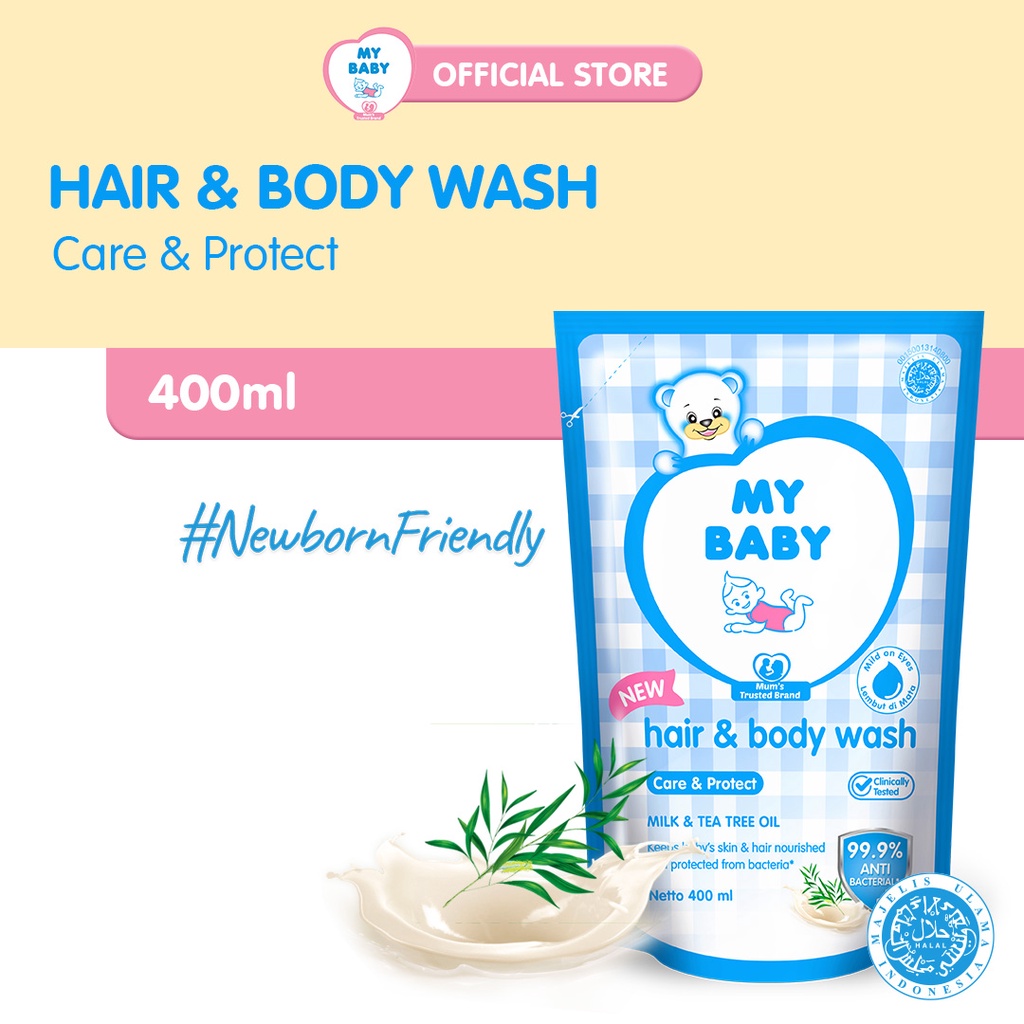 My BABY Hair & Body Wash Care and Protect Refill 400ml Shopee Singapore