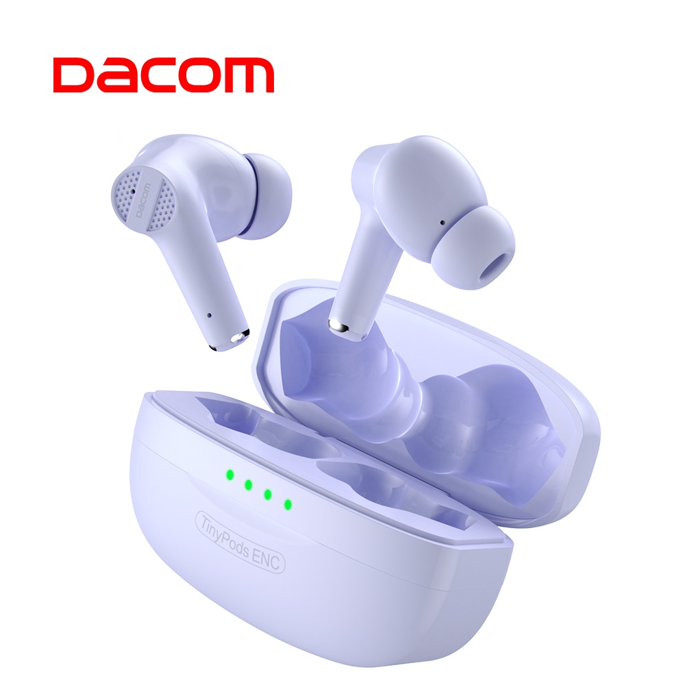 DACOM TWS Wireless Earbuds ENC Noise Cancellation Bluetooth Earphones Bass Stereo Headphones
